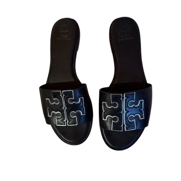 Tory Burch Shoes - Tory Burch Black Slide Sandals Women’s Size 7.5 Excellent Pre-Owned Condition